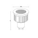 Світлодіодна лампочка Kloodi KDGU10-HC 5WCOB 2.7K 36D BK DIM GU10 450Lm IP20