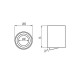Точковий світильник Kanlux 28785 Bord One GU10 1x10W IP20 чорний