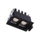 Точковий світильник Kloodi KD-POINT 2X2 4W 4K BK LED 360Lm IP20 чорний