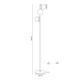 Торшер Goldlux 341662 Bianca E14 3x12W IP20 золотой