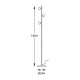 Торшер Zuma Line F0603-03A-F7B1 Boston LED 3x5W 3000K 1650Lm IP20 золотой (5907925003695)