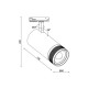 Трековый светильник Kloodi KD-FOCUS 30W 3K BK LED 2400Lm IP20 черный