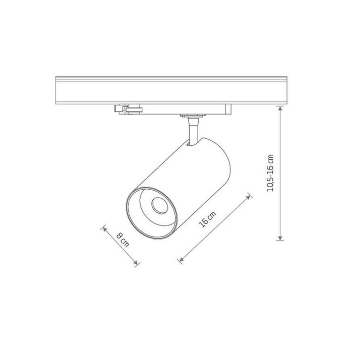Трековий світильник Nowodvorski 12301 CTLS Spot LED 1x30W 3000K IP20 чорний