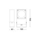 Уличный светильник Ideal Lux 318233 Sirio GX53 1x9W IP65 антрацит