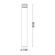 Вуличний світильник Ideal Lux 327266 Boeing LED 1x14W 3000K 1700Lm IP65 антрацит