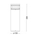 Вуличний світильник Ideal Lux 346687 Boeing LED 1x14W 3000K 1700Lm IP65 коричневий