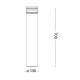 Вуличний світильник Ideal Lux 346717 Boeing LED 1x14W 3000K 1700Lm IP65 чорний