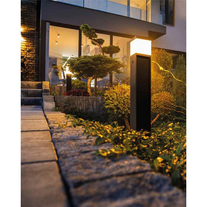 Вуличний світильник з розеткою Kanlux 38769 Dasten G9 1x11W IP44 антрацит