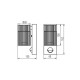 Вуличний світильник Kanlux 46202 Radilo GU10 1x11W IP44 чорний