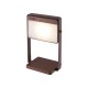 Вуличний світильник на сонячній батареї Nordlux 2418035018 Saulio Solar LED 1x3.5W 3000K 200Lm IP44 коричневий