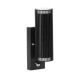 Вуличний світильник з датчиком руху Kanlux 46203 Radilo GU10 2x11W IP44 чорний