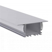 LED профиль с рассеивателем PC матовый опал, 2м KLOODI KLP006 2