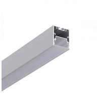 LED профіль підвісний з відсіком для блоків з розсіювачем PC матовий опал, 3м KLOODI KLP3540 3