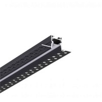 LED профиль врезной под шпатлевку с рассеивателем PC, 2м KLOODI KLP176TR 2 BK