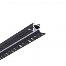 LED профиль врезной под шпатлевку с рассеивателем PC, 2м KLOODI KLP176TR 2 BK