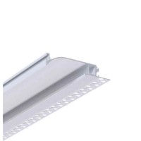 LED профиль скрытый плинтус под шпатлевку с рассеивателем PC, 3м KLOODI KLP6518TR 3