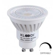Лампа LED GU10 7W 3000К 700Lm DIM KLOODI KDGU10-7WSMD 3K 60D DIM
