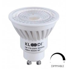 Лампа LED GU10 7W 4000К 700Lm DIM KLOODI KDGU10-7WSMD 4K 60D DIM