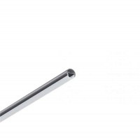 Профіль круглий(труба) D15мм. Розсіювач PC в комплект 2м KLOODI KLPT15 2M BK