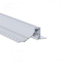 LED профиль врезной под шпатлевку с рассеивателем PC, 3м KLOODI KLP9534 3 WH