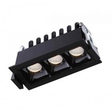 Светильник точечный врезной KLOODI KD-POINT 3X2 6W 4K BK