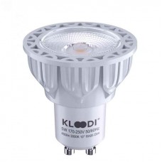 Лампа LED GU10 5WCOB 3000К 450Lm DIM KLOODI KDGU10-QL 5WCOB 3K 60D WH DIM