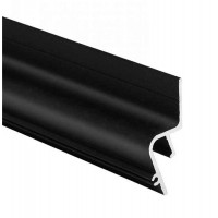 Профиль для натяжного потолка гарпунная система. Эффект "теневого шва". 3м KLOODI KLP NAT1538 3 BK