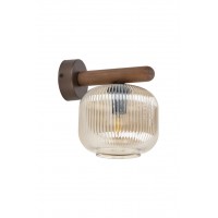 Бра, настінний світильник TK Lighting 11067 Salvia E14 1x10W IP20 коричневий