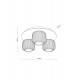 Люстра TK Lighting 11068 Salvia E14 3x15W IP20 коричнева