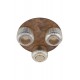Люстра TK Lighting 11068 Salvia E14 3x15W IP20 коричнева
