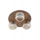 Люстра TK Lighting 11068 Salvia E14 3x15W IP20 коричнева