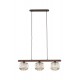 Подвесной светильник, люстра TK Lighting 11069 Salvia E14 3x10W IP20 коричневый