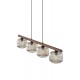 Подвесной светильник, люстра TK Lighting 11070 Salvia E14 4x10W IP20 коричневый
