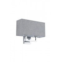 Бра, настенный светильник Nowodvorski 11792 Hotel Mood E27 2x10W IP20 серый