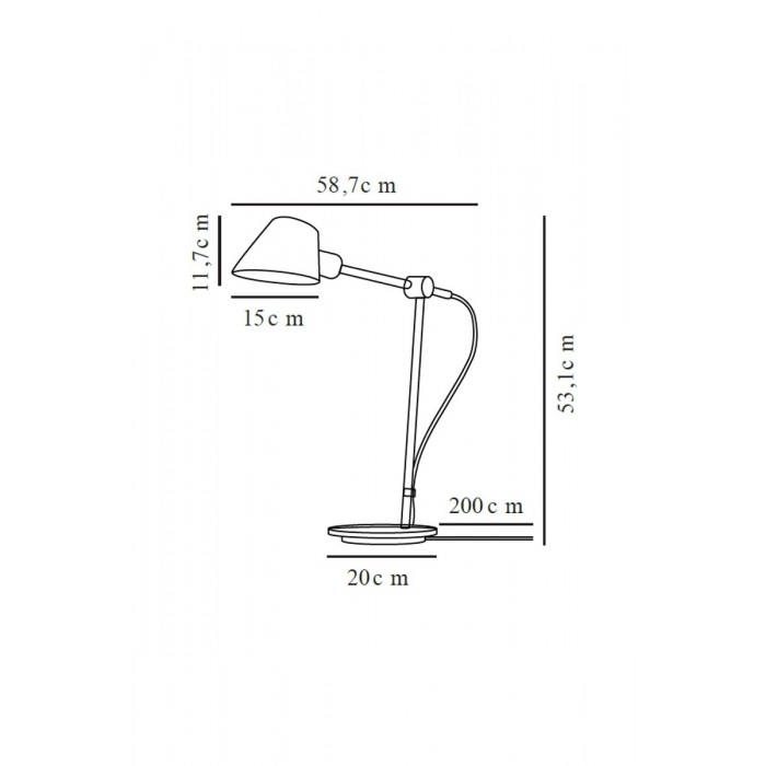 Настільна лампа Nordlux 2020445003 Stay E27 1x60W IP20 чорна Настільна лампа Nordlux 2020445003 Stay E27 1x60W IP20 чорна