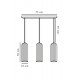 Люстра Nordlux 2412533001 Miella E27 3x25W IP20 белая