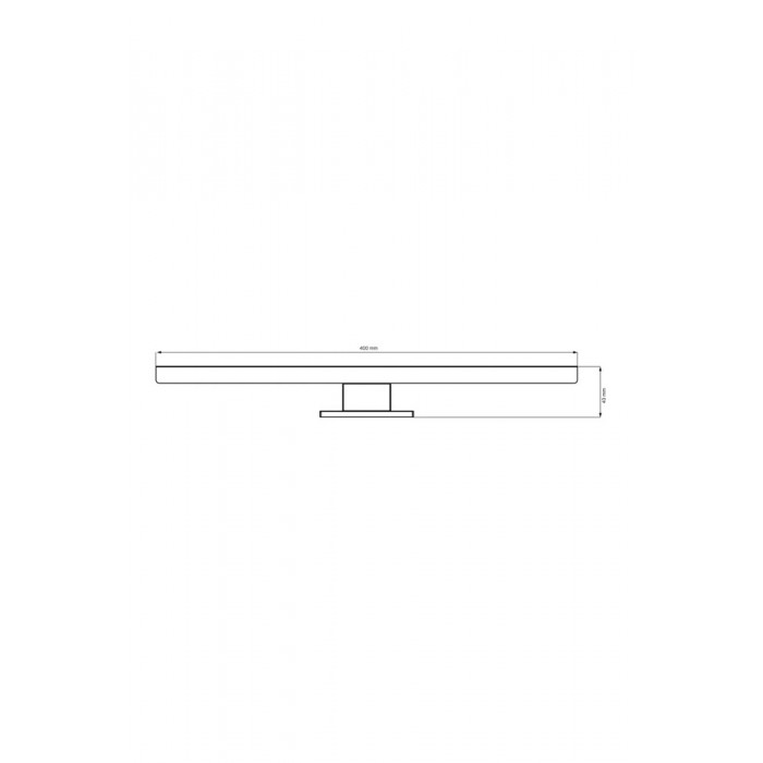 Светильник подсветка для зеркала Goldlux 328588 Samos LED 1x8W 4000K 900Lm IP44 черный Светильник подсветка для зеркала Goldlux 328588 Samos LED 1x8W 4000K 900Lm IP44 черный
