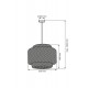 Подвесной светильник, люстра Goldlux 330635 Berta E27 1x20W IP20 бежевый Подвесной светильник, люстра Goldlux 330635 Berta E27 1x20W IP20 бежевый
