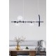 Подвесной светильник, люстра Goldlux 331113 Hybrid G9+LED 7+1x15W+6W 4000K 2300Lm IP20 черный