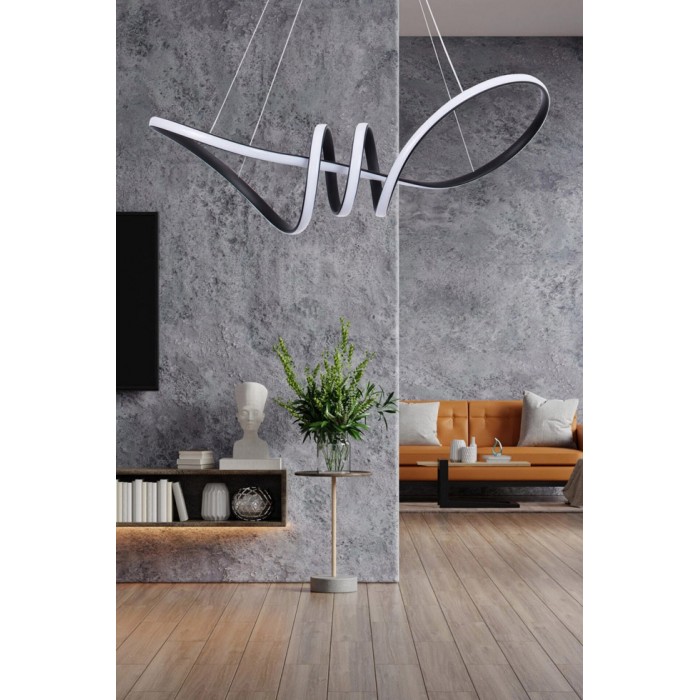 Подвесной светильник, люстра Goldlux 331847 Flavia XL LED 1x44W 4000K 5300Lm IP20 черный Подвесной светильник, люстра Goldlux 331847 Flavia XL LED 1x44W 4000K 5300Lm IP20 черный