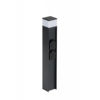 Уличный светильник с розеткой Kanlux 38770 Dasten G9 1x11W IP44 антрацит Уличный светильник с розеткой Kanlux 38770 Dasten G9 1x11W IP44 антрацит
