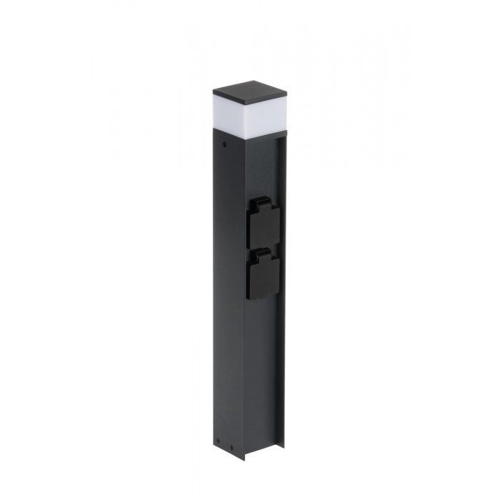 Уличный светильник с розеткой Kanlux 38770 Dasten G9 1x11W IP44 антрацит