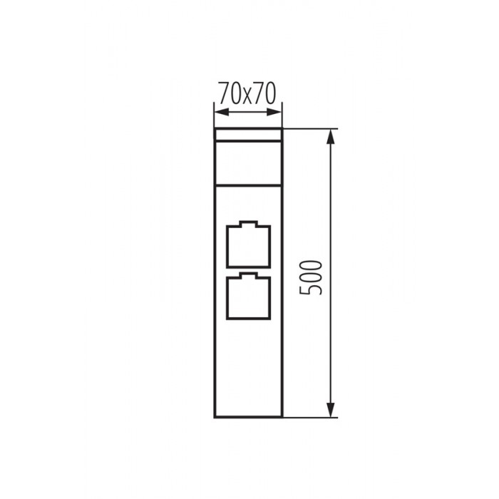 Уличный светильник с розеткой Kanlux 38770 Dasten G9 1x11W IP44 антрацит Уличный светильник с розеткой Kanlux 38770 Dasten G9 1x11W IP44 антрацит