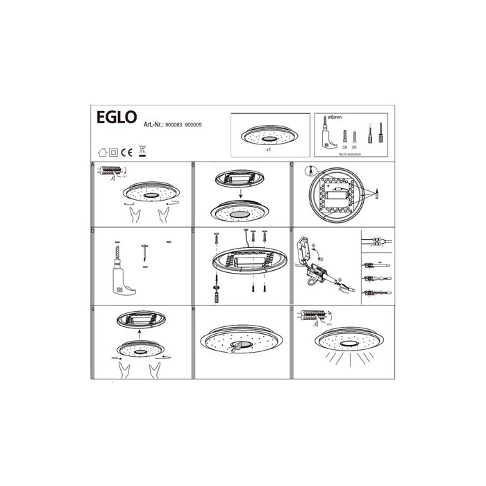 Світильник стельовий EGLO 900005 LANCIANO-Z Світильник стельовий EGLO 900005 LANCIANO-Z