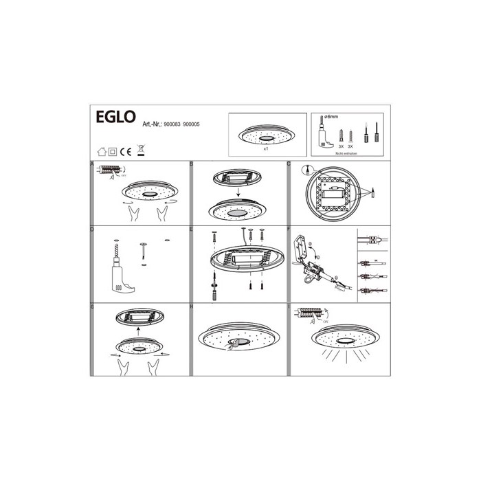 Світильник стельовий EGLO 900083 LANCIANO-Z Світильник стельовий EGLO 900083 LANCIANO-Z