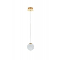 Подвесной светильник, люстра Azzardo AZ6016 Edem LED 1x4.2W 3000K 336Lm IP20 золотой