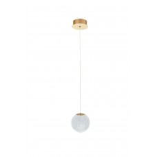 Подвесной светильник, люстра Azzardo AZ6016 Edem LED 1x4.2W 3000K 336Lm IP20 золотой
