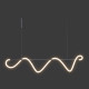 Подвесной неоновый светильник Kloodi KD-NEON WAVE 800-2500