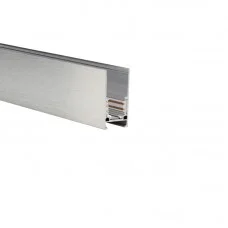 Магнітний шинопровід 1м Azzardo AZ6356 ALFA TRACK MAGNETIC52 1m + 2x END CAP ANODISED SILVER