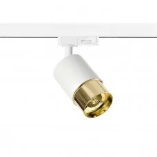 Трековий світильник Azzardo AZ6217 + AZ6229 Alia Track 3Line Base + Ring White/Brushed Gold Трековий світильник Azzardo AZ6217 + AZ6229 Alia Track 3Line Base + Ring White/Brushed Gold